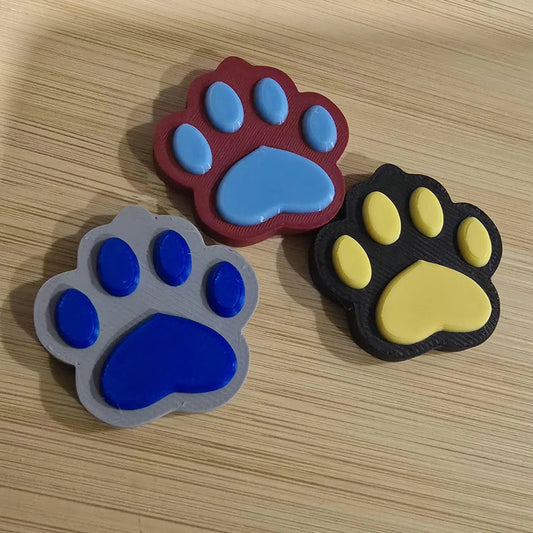 3D Printed Paw Print Magnet | Dog Paw Fridge Magnet | Pet Lover Gift | Dog Mom Gift | Animal Lover Decor