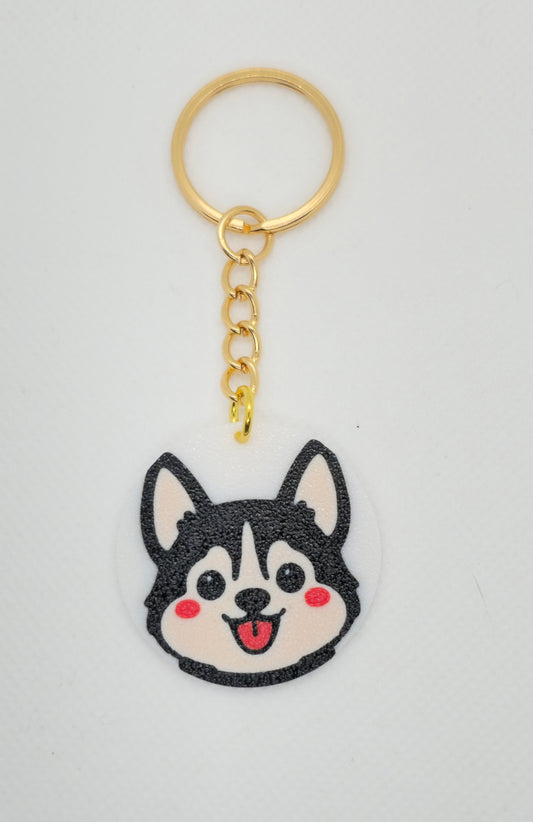 Adorable Dog Face Keychains