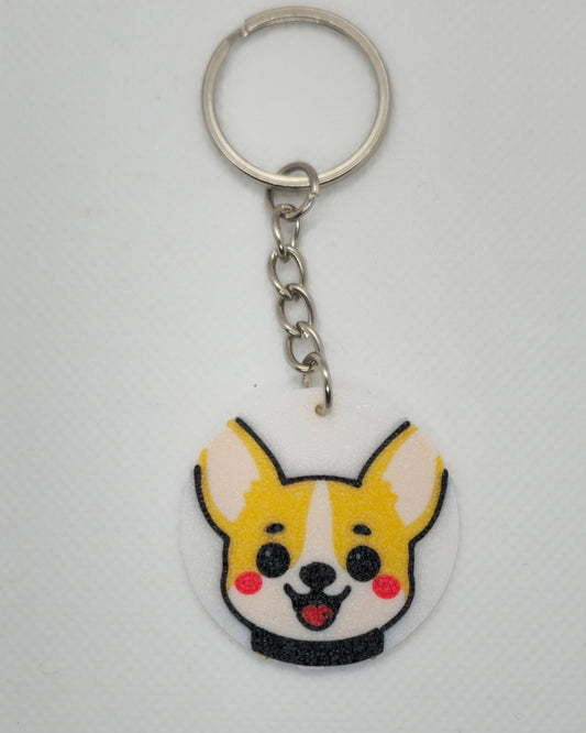Adorable Dog Face Keychains