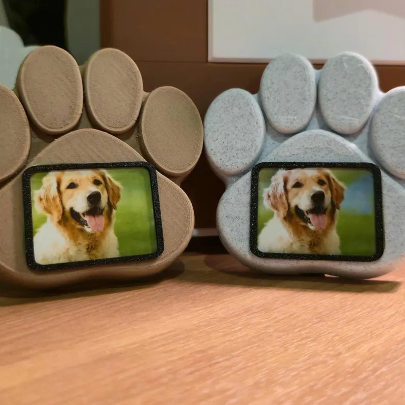 Custom Paw Print Photo Frame | Pet Memorial Gift