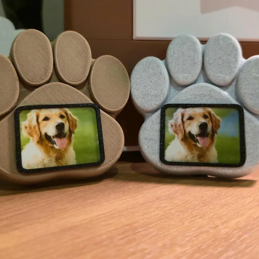 Custom Paw Print Photo Frame | Pet Memorial Gift
