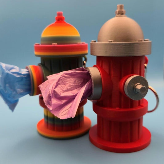 3D Printed Fire Hydrant Dog Poop Bag Holder