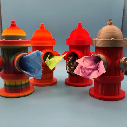 3D Printed Fire Hydrant Dog Poop Bag Holder