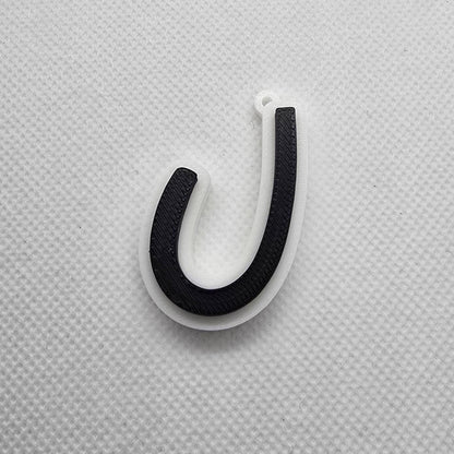 Personalized Back-to-School Initial Keychain 3D-printed
