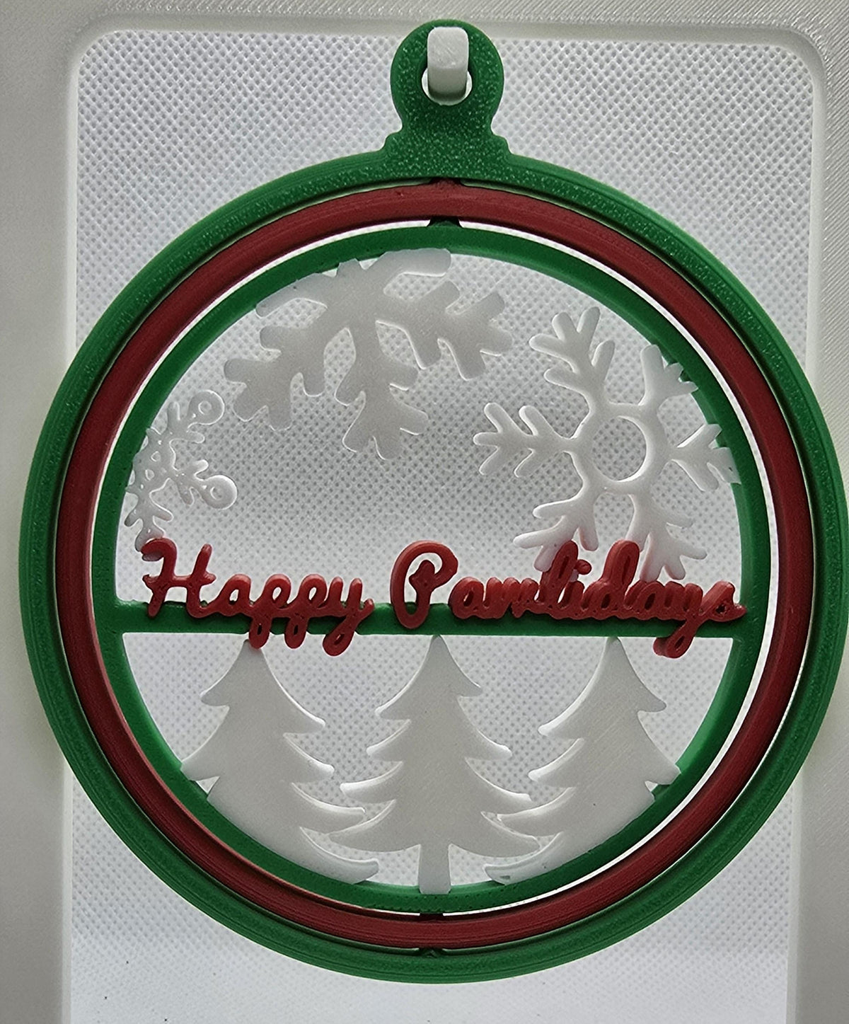 Christmas Spinner Ornament