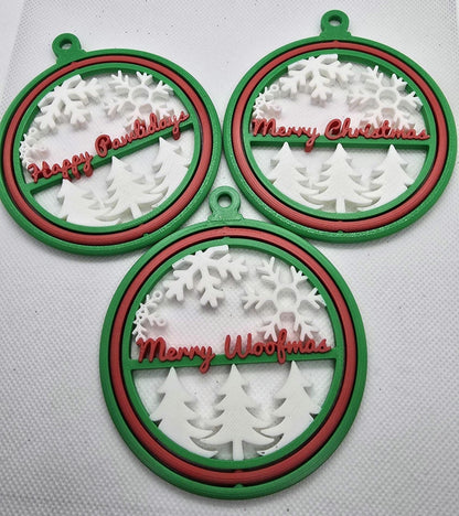 Christmas Spinner Ornament