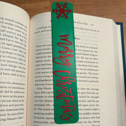 3D printed holiday snowflake bookmark