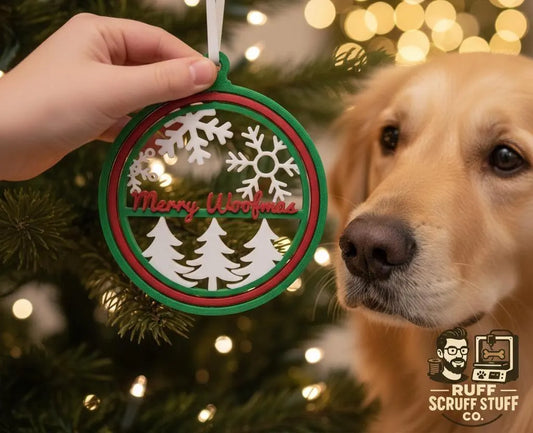 Personalized 3D Printed Spinner Christmas Ornament – Pet Lover Gift