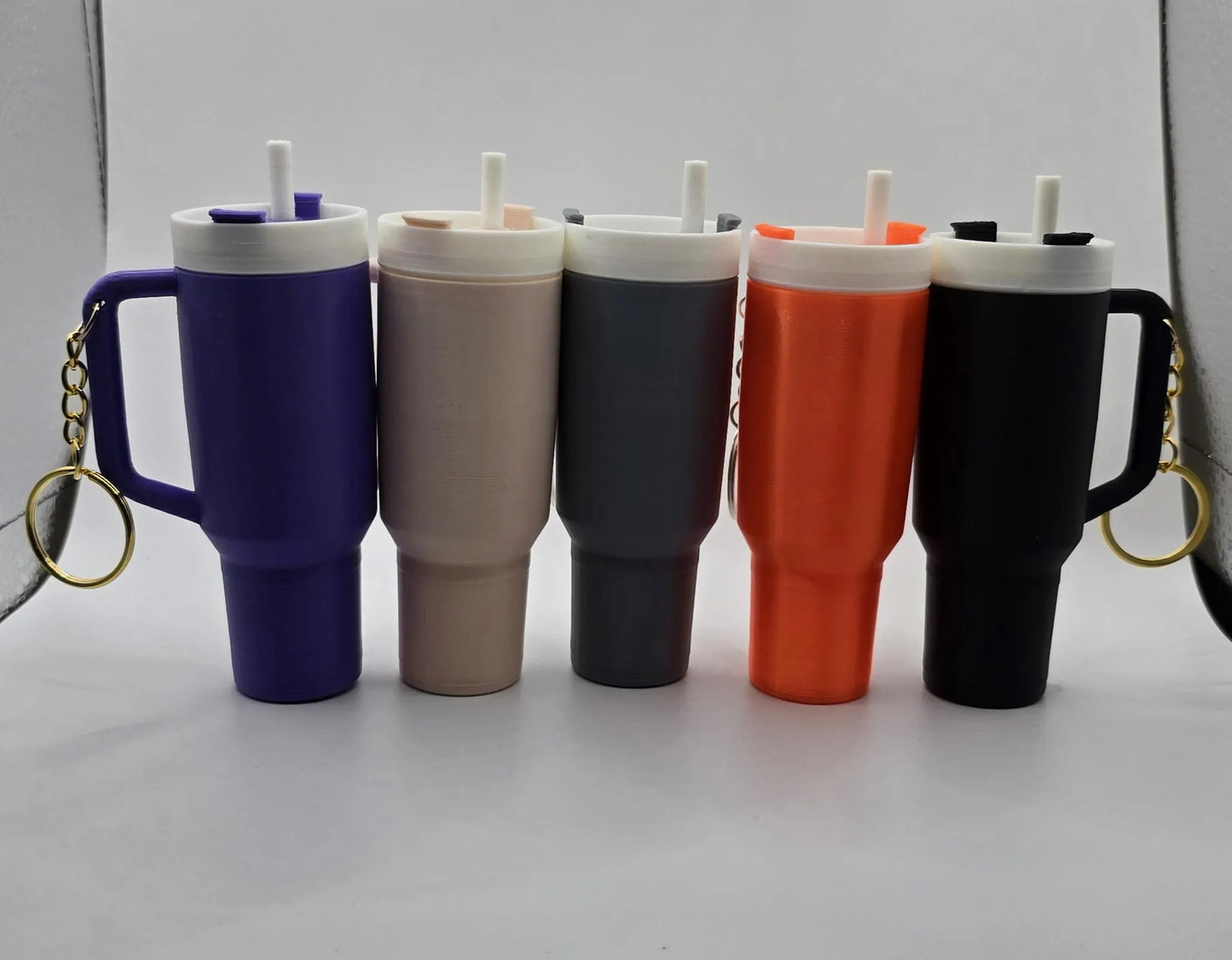 Large Stanley 3d printed tumbler Keychains (Twist-Off)