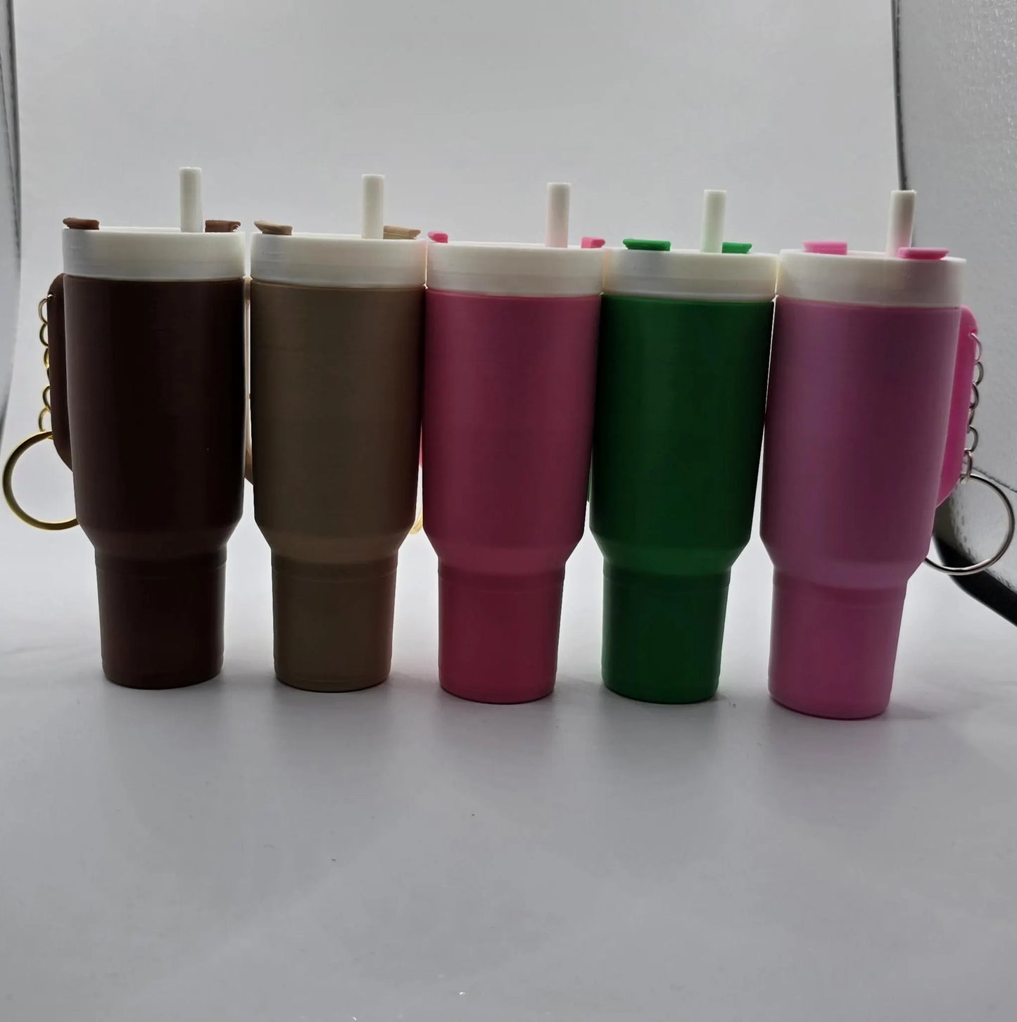 Large Stanley 3d printed tumbler Keychains (Twist-Off)