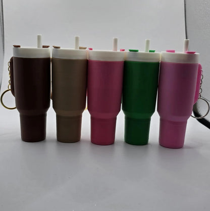 Large Stanley 3d printed tumbler Keychains (Twist-Off)