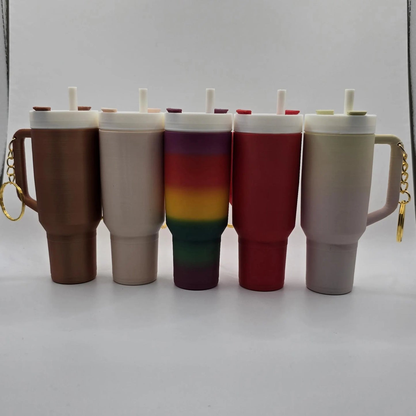 Large Stanley 3d printed tumbler Keychains (Twist-Off)