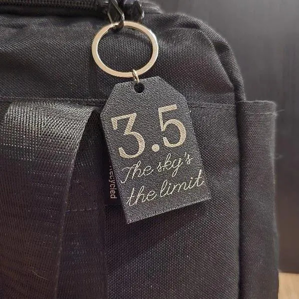 Personalized Luggage Tag | Custom Black Travel Tag | Airport Code Keychain Gift