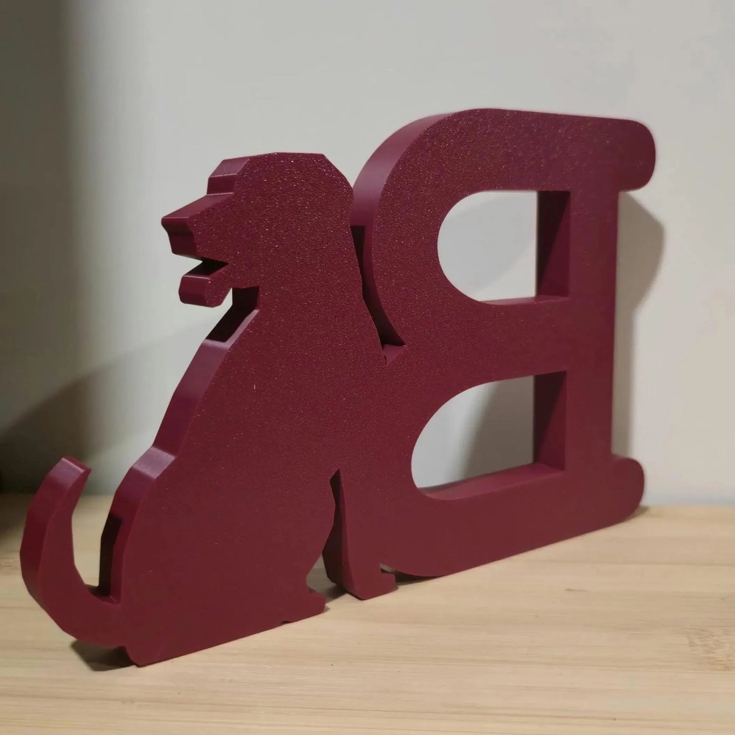 3D Printed Pet Initial Sign | Custom Dog Letter Decor | Personalized Name Display