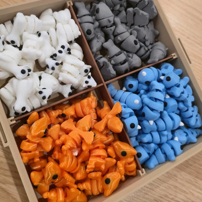 Articulated Mini Animals 3D Printed Fidget Toy Choose Your Animal or Random Pack