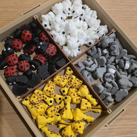 Articulated Mini Animals 3D Printed Fidget Toy Choose Your Animal or Random Pack