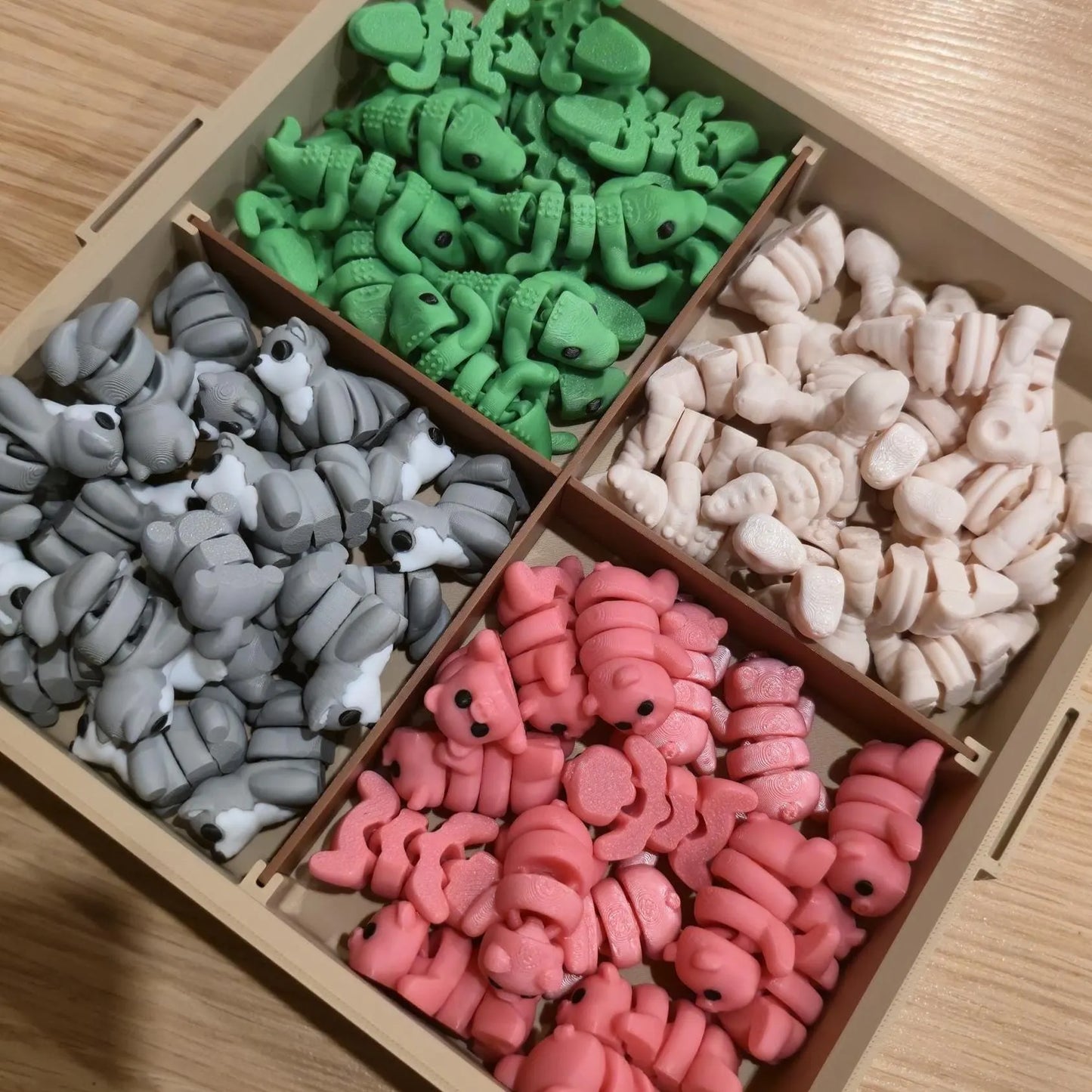Articulated Mini Animals 3D Printed Fidget Toy Choose Your Animal or Random Pack