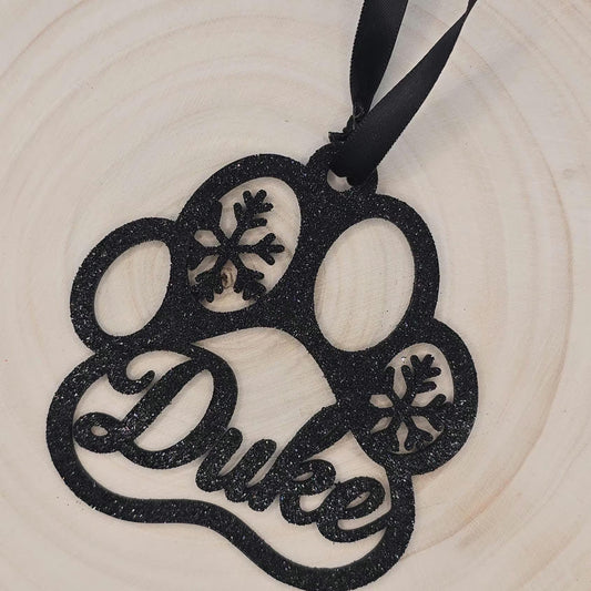 Personalized Paw Print Ornament