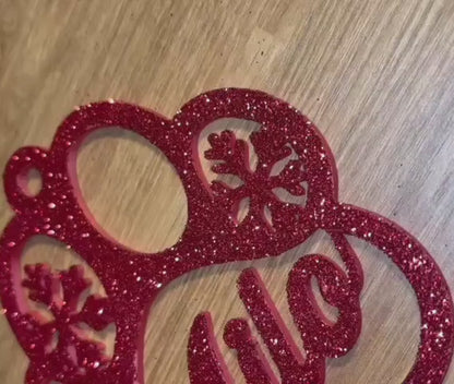 Personalized Paw Print Ornament