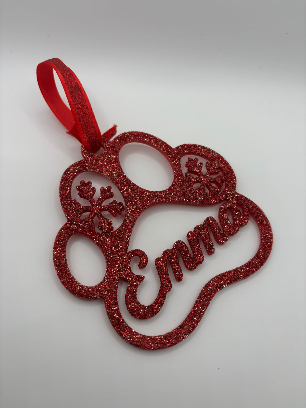 Personalized Paw Print Ornament